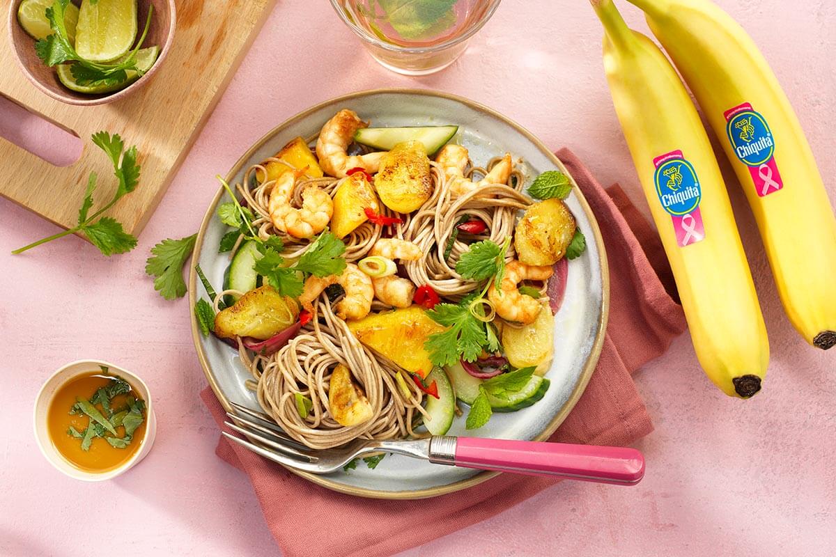 Ricette Chiquita Noodles Saltati Con Gamberi E Banana Chiquita