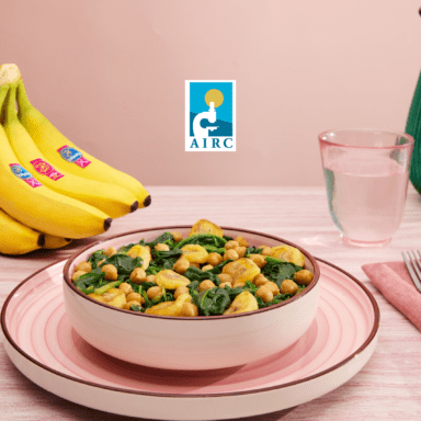 Banane Chiquita Saltate con Spinaci e Ceci